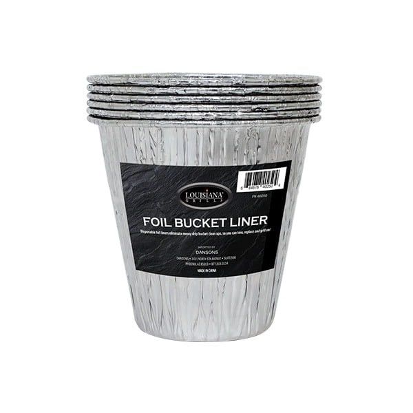 Louisiana Grills Disposable Foil Bucket Liners - 6 Pack