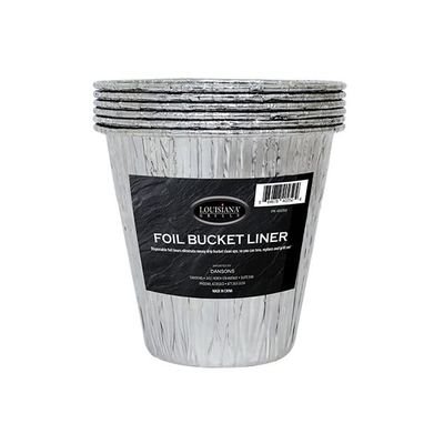Louisiana Grills Disposable Foil Bucket Liners - 6 Pack