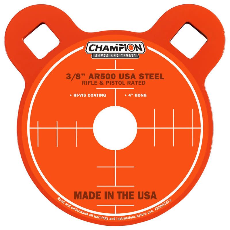Champion 9.5&quot; Centerfire Hanging Gong Steel Target