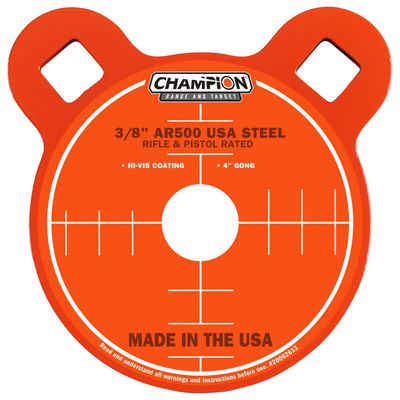 Champion 9.5&quot; Centerfire Hanging Gong Steel Target