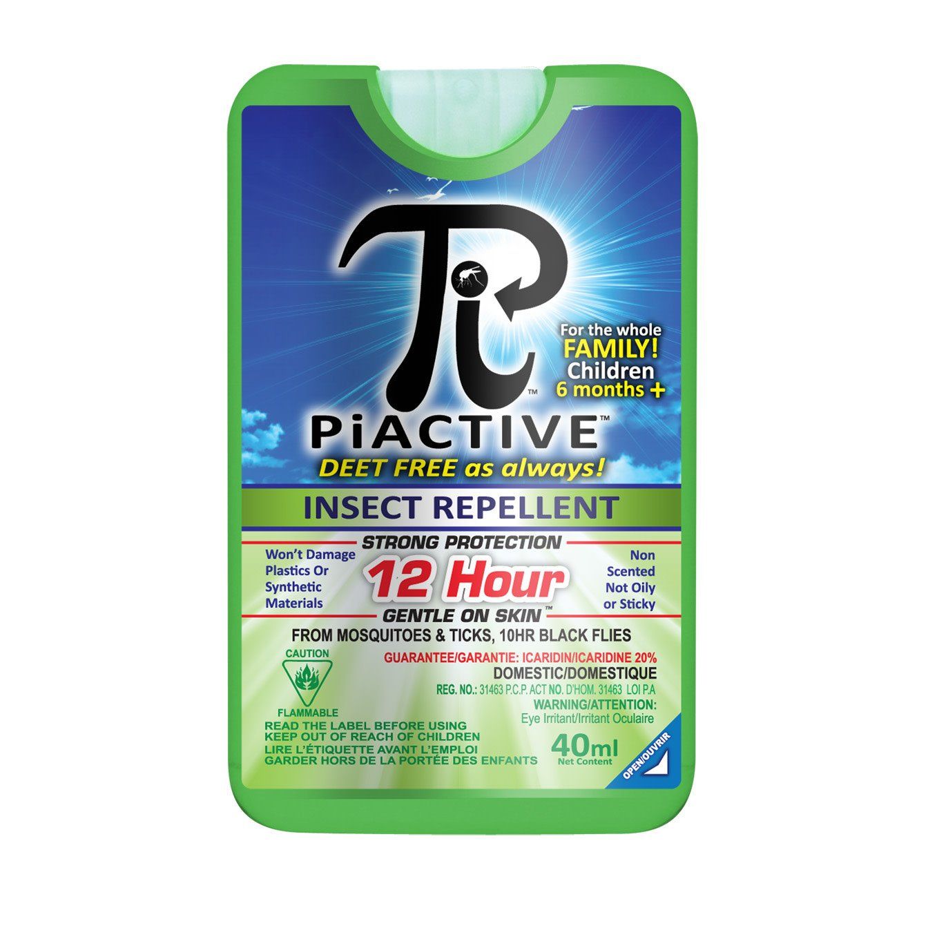 Mosquito Shield PiActive Wallet 40ml Pump Spray