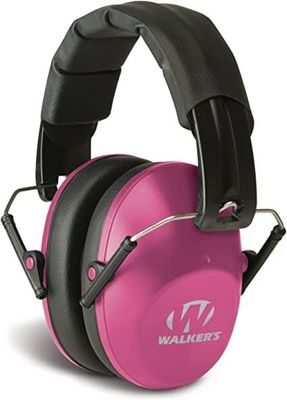 Walkers Game Ear Pro Low Profile Folding Muff Pink
