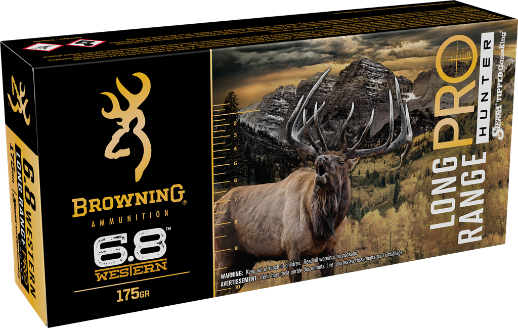 Browning 6.8 Western 175 Grain Tipped GameKing®, Match Rifle Ammunition