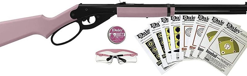 Daisy Red Ryder Pink Lever Action Carbine BB Gun Fun Kit