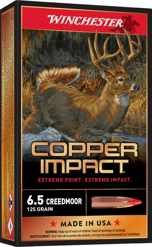 Winchester 6.5 Creedmoor 125 Grain Copper Impact Extreme Point