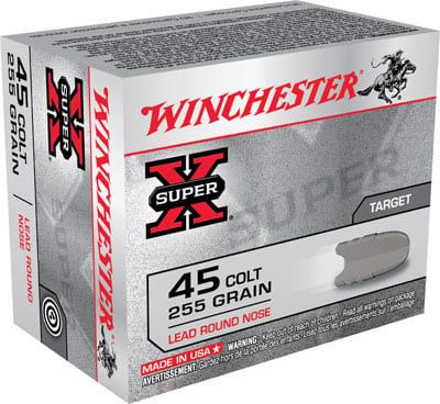 Winchester Super-X 45 Long Colt 255 Grain Lead Round Nose Winchester Super-X 45 Long Colt 255 Grain Lead Round Nose