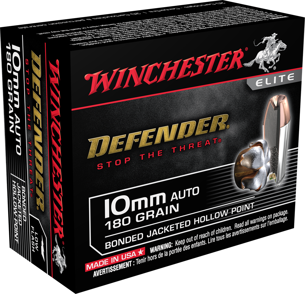 Winchester 10mm  180 Grain Bonded Jacketed Hollow Point
