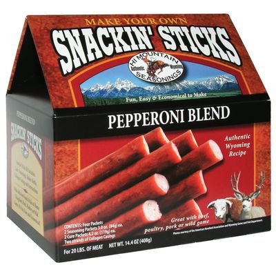Hi Mountain Jerky Cure &amp; Seasoning Pepperoni Blend Snackin&#39; Stick Kit