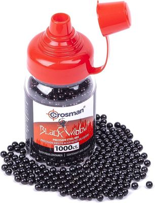 Crosman Black Widow 4.5mm Black Coated BB&#39;s, 1000 Count