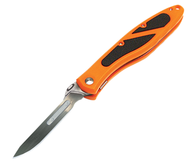 Havalon Knives Piranta-EDGE Replaceable Blade Knife with 12 Blades, Orange