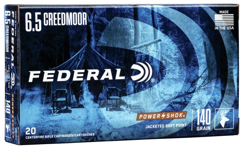 Federal Power-Shok Jacketed Soft Point 6.5 Creedmoor 140 Grain