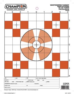 Champion Shotkeeper Target Small 12 Pack