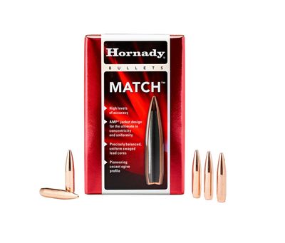 Hornady Match 22 Cal .224 68 gr Boat tail Hollow Point