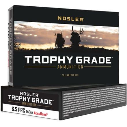 Nosler Trophy Grade 6.5 PRC 142 Grain Accubond