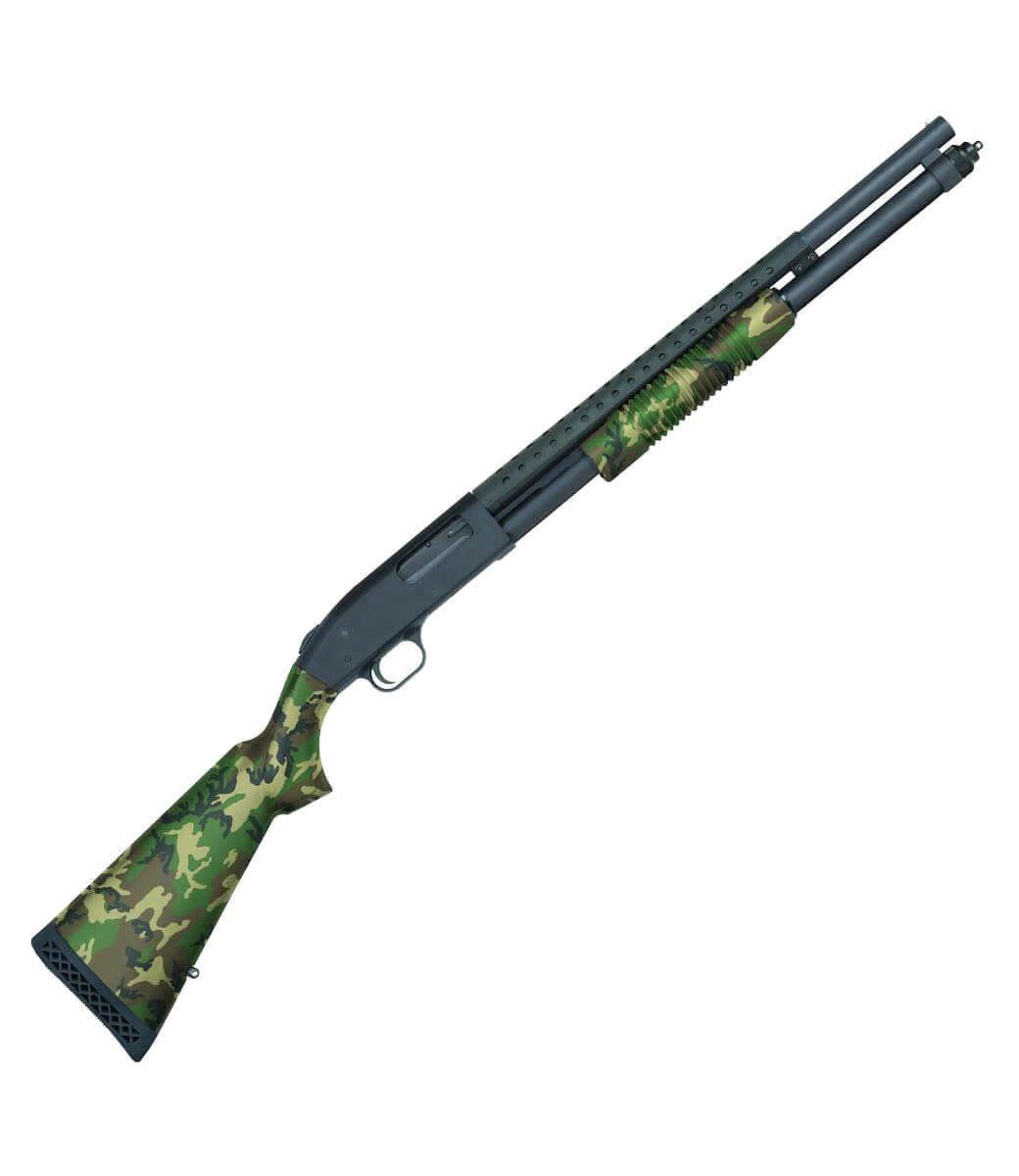 Mossberg 590 Heatshield Pump Action Shotgun Woodland Camo 12Gauge 3&quot;, 20&quot; Barrel