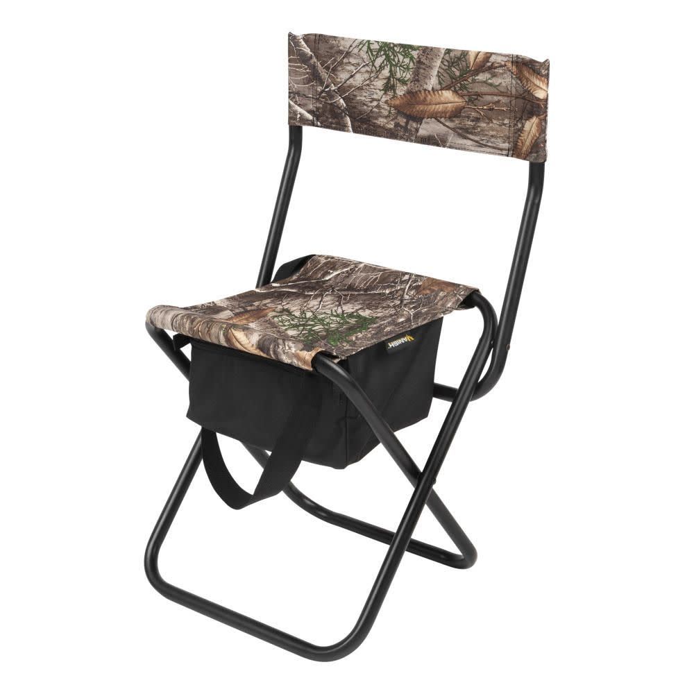 Allen Vanish Foldable Seat with Backrest, Realtree Edge Camo