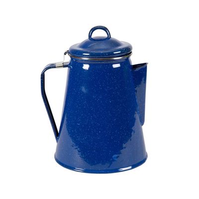 Stansport Blue Enamel Percolator Coffee Pot 8 Cup