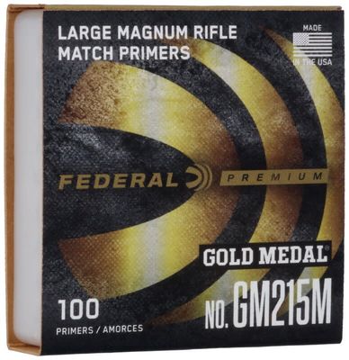 Federal Gold Medal Large Magnum Rifle Primers 100 Pack