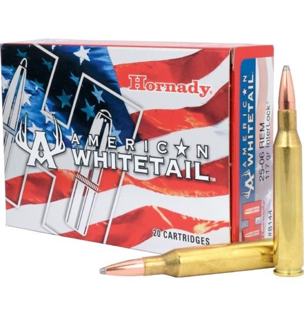 Hornady American Whitetail 25-06 Rem 117 Grain Interlock