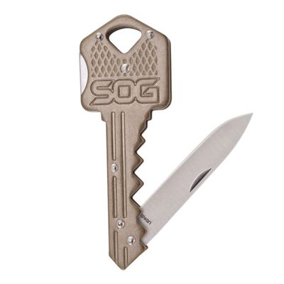 Sog Brass Key Folding Knife