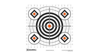Caldwell Black And Orange 16&quot; Bullseye Target 10 Pack