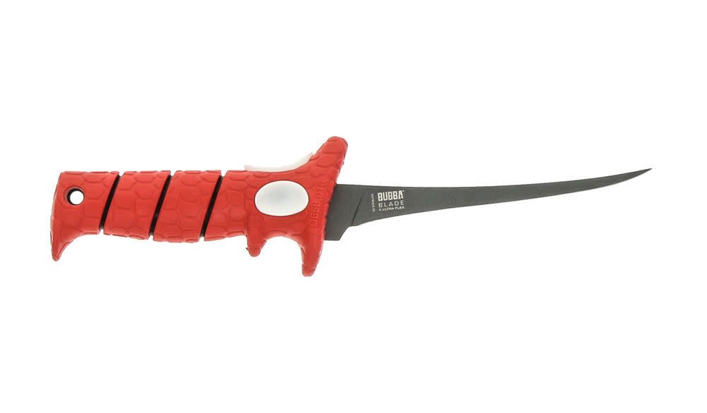 Bubba Blade 6&quot; Whiffie Extreme Flex Tapered Fillet Knife with Non-Slip Grip Handle