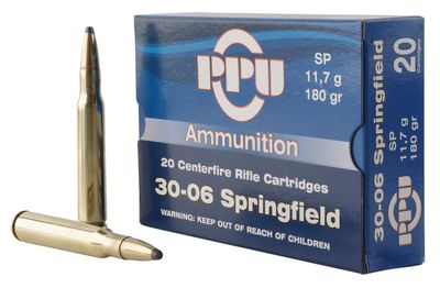PPU 30-06 Springfield 180 Grain Soft Point