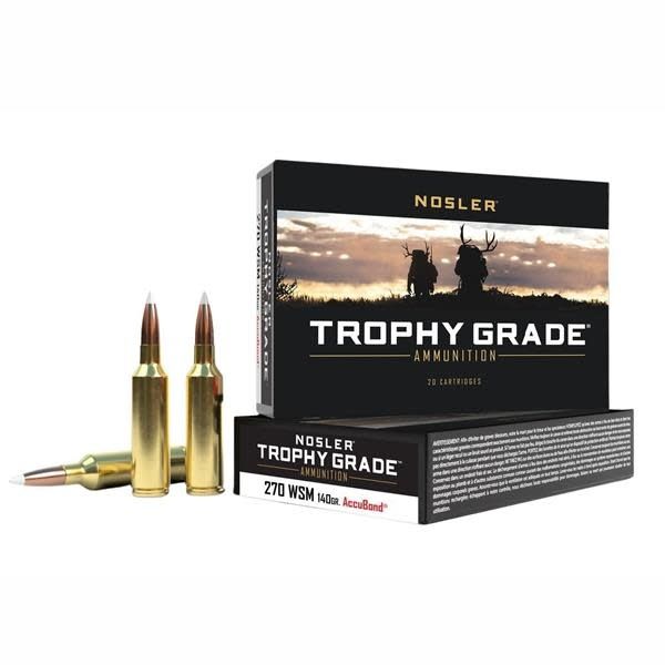 Nosler Trophy Grade 270 WSM 140 Grain  AccuBond
