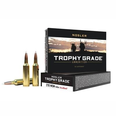 Nosler Trophy Grade 270 WSM 140 Grain  AccuBond
