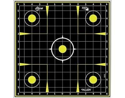 Allen 15211 EZ Aim Splash Sight-in Grid Paper Target 12x18 12 Pack