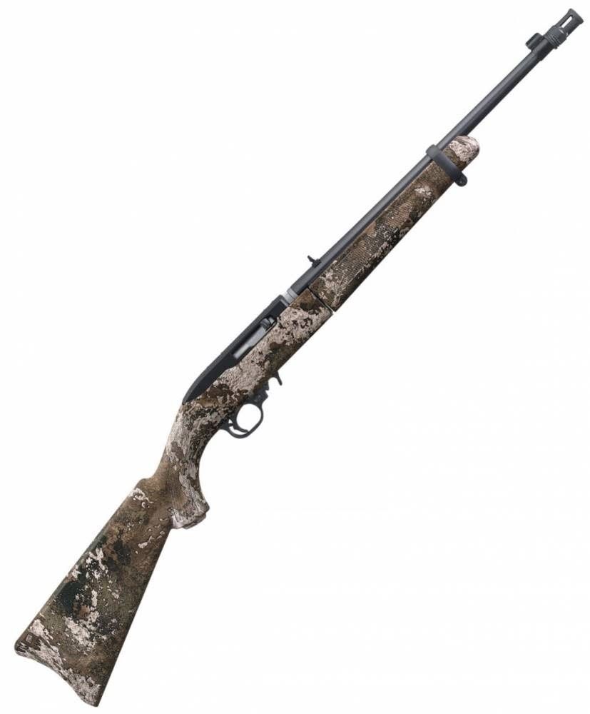 Ruger 10/22TD Take-Down Semi-Automatic Rifle, Synthetic Camo Stock, 22 LR
