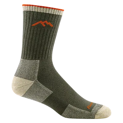 Darn Tough Men&#39;s Coolmax Hiker Micro Crew Midweight Hiking Socks Cushion Large (Men&#39;s 10-12) Olive