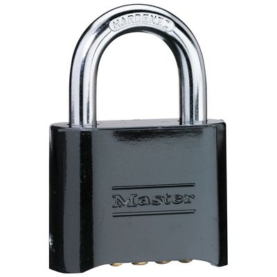 MasterLock Resettable Combination Padlock Black