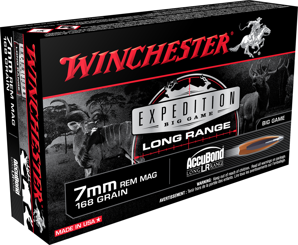 Winchester Expedition Big Game 7mm Rem Mag 168 Grain AccuBond Long Range