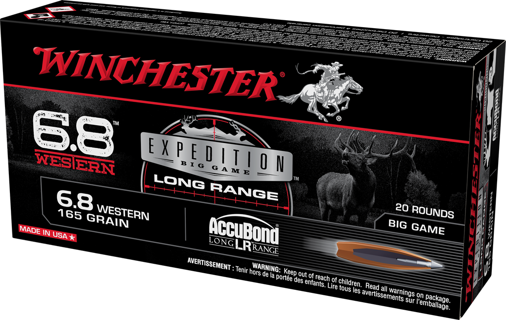 Winchester Expedition Big Game Long Range 6.8 Western 165 Grain AccuBond