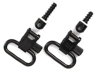 Uncle Mike&#39;s QD 115 RGS Blued 1&quot; Sling Swivel w/Wood Screw Set