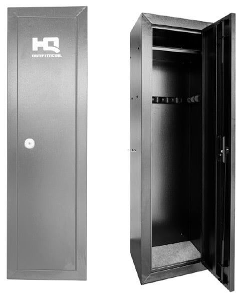 HQ Outfitters 10 Gun Steel Cabinet Matte Grey