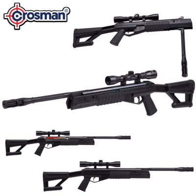 Crosman TR77NPS (Black) Nitro Piston Powered Break Action Air Rifle, .177, 495 FPS