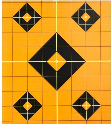 HQ Outfitters Orange peel sight in Target 8&quot;x8&quot;, 5 Pack