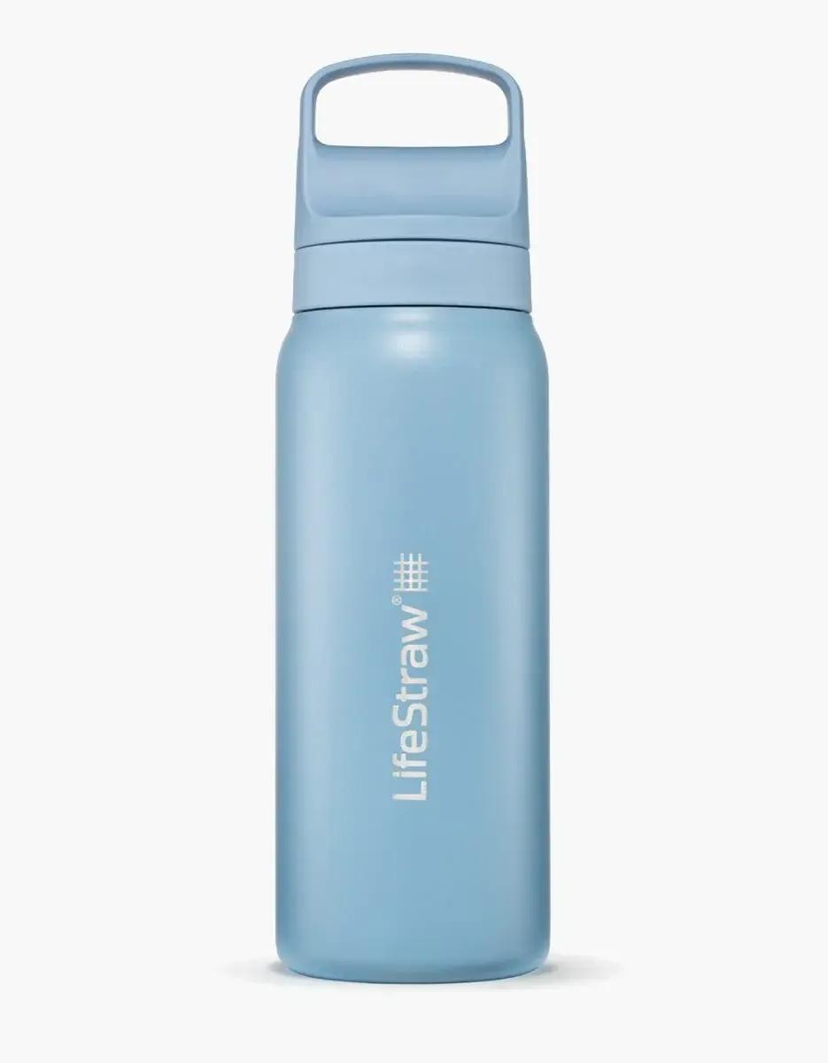 LifeStraw GO Steel Filter Bottle 24 oz Blue