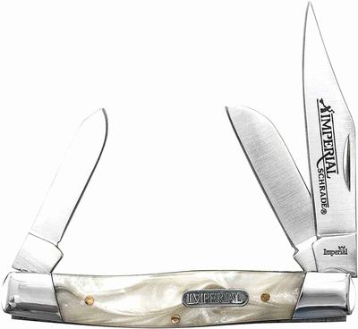 Schrade Imperial Large Stockman Knife 4&quot; Cracked Ice