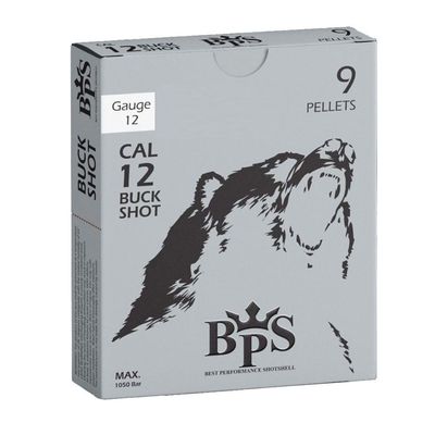 BPS Ammunition 12 Gauge 2 3/4&quot; 1 1/5 Oz 00 Buckshot 9 Pellet 10rds
