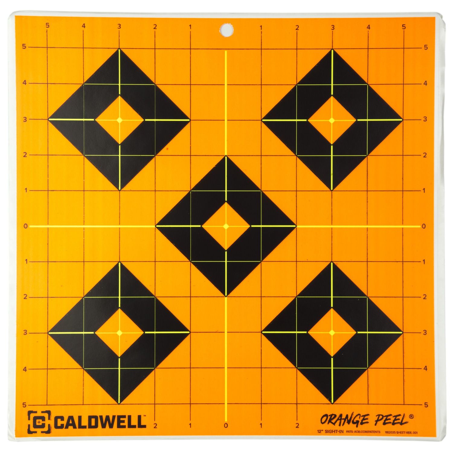 Caldwell Orange Peel 12&quot; Sight In Targets 5/Pack