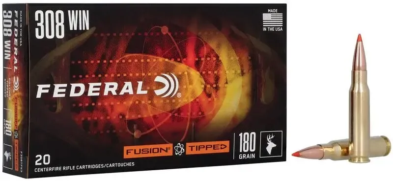 Federal Fusion 308 Win 180 Grain Polymer Tipped