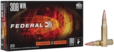 Federal Fusion 308 Win 180 Grain Polymer Tipped