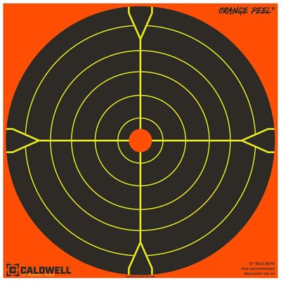 Caldwell 12&quot; Orange Peel &quot;Bullseye&quot; Targets 5 Pack