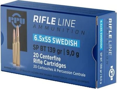 PPU 6.5x55 Swedidh 139 Grain Jacketed Soft Point