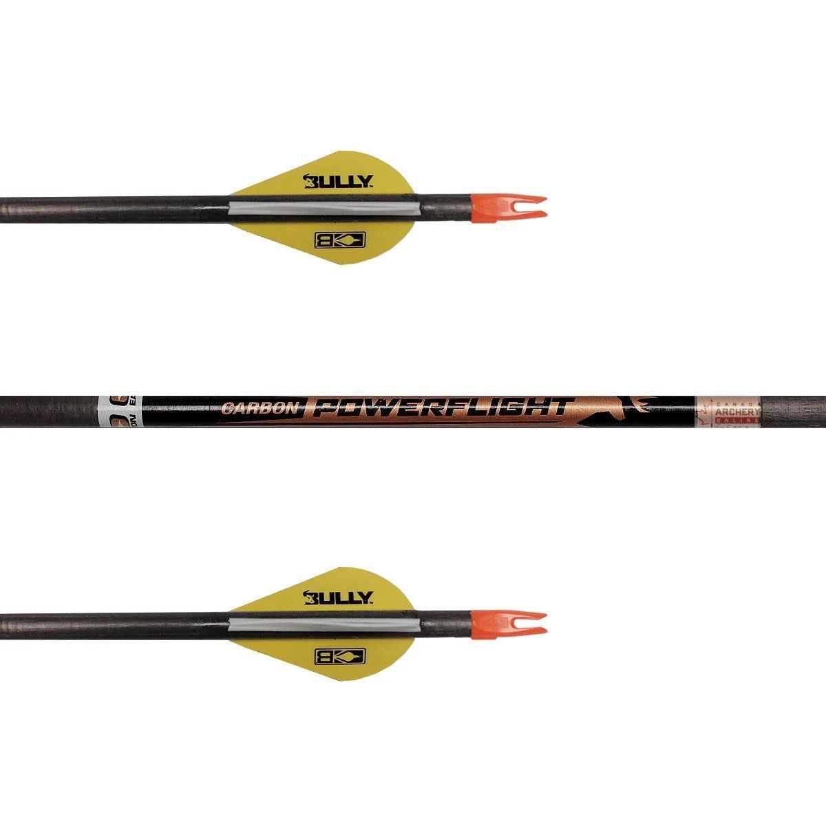 Easton Powerflight Carbon Arrow (Fletched w/Vanes) 500 Each