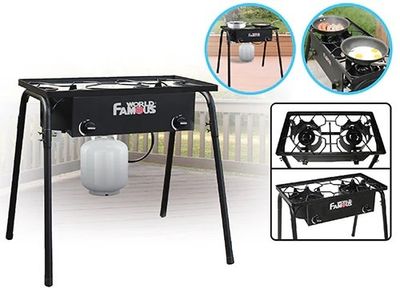 World Famous 2860 Dual Burner Propane Stove