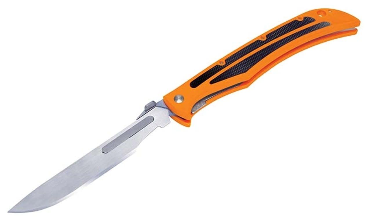 Havalon Knives Baracuta Blaze Replaceable Blade Knife with 6 Blades Black